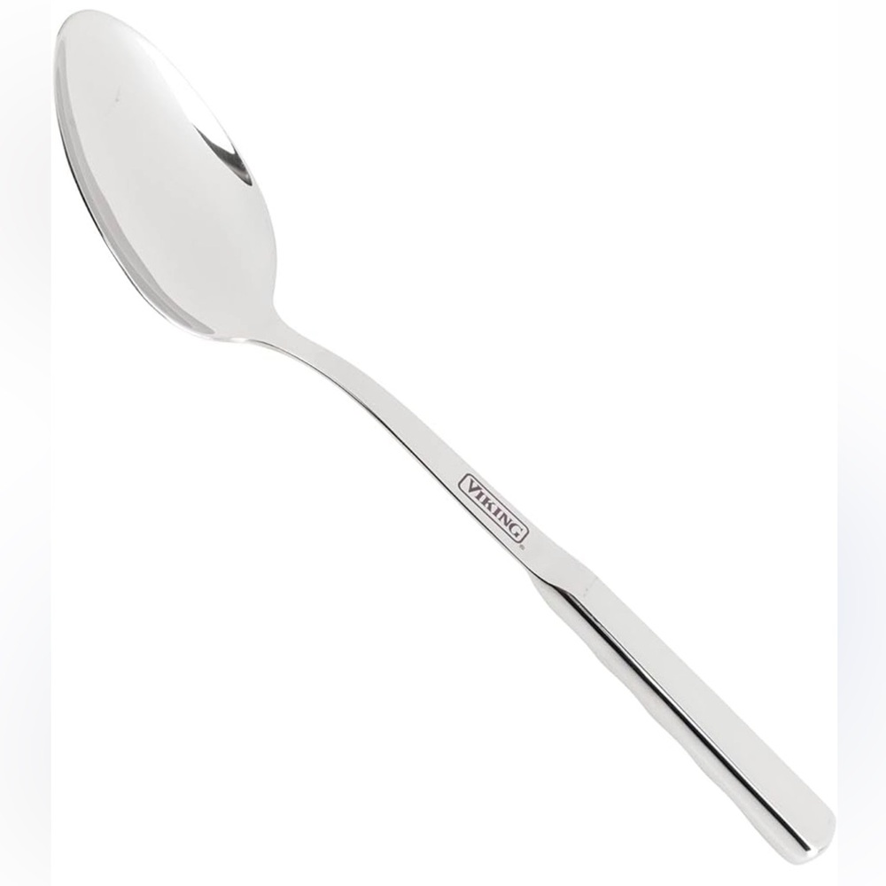 NWT Viking Silver Solid Serving Spoon